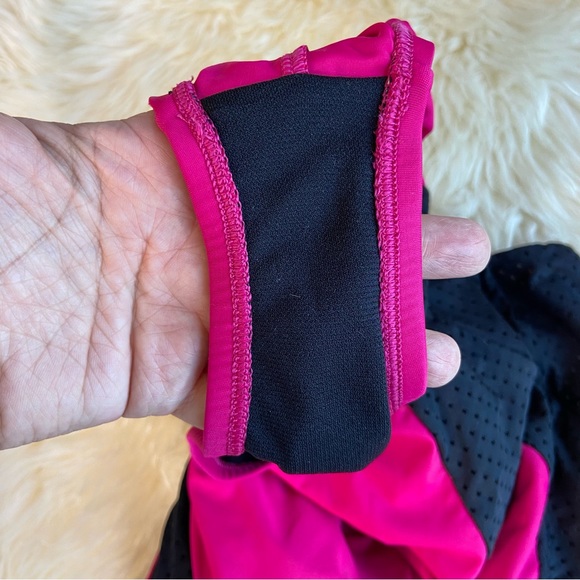 NIKE Hydralock Sculpt Mesh Racerback One Pc Swimsuit Black/Pink L - Picture 8 of 10